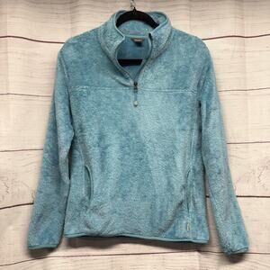 Eddie Bauer Women's Quest 1/4 Zip Fleece Pullover Blue Size Small S Gorpcore